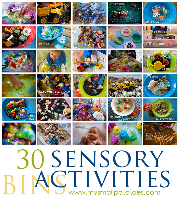 30 Sensory Bin Activities for Kids…A Small Potatoes Sensory Round-Up!